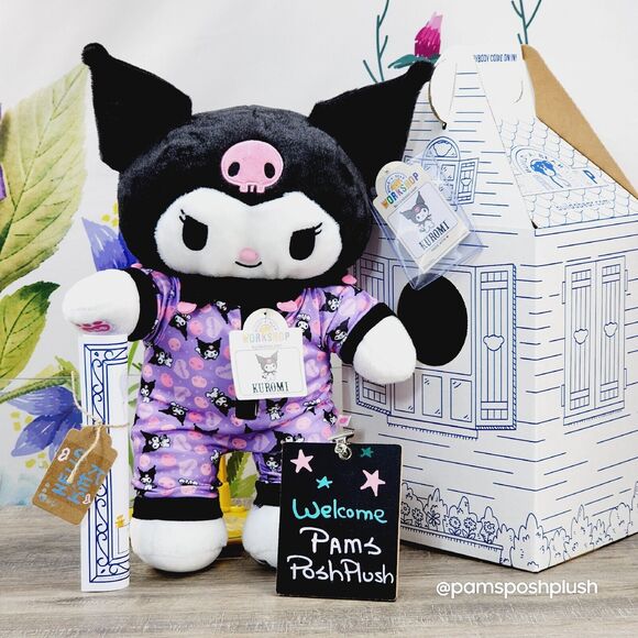 Build A Bear Sanrio KUROMI Hello Kitty Sleeper Birth Certificate Cub Condo Plush - Picture 15 of 16
